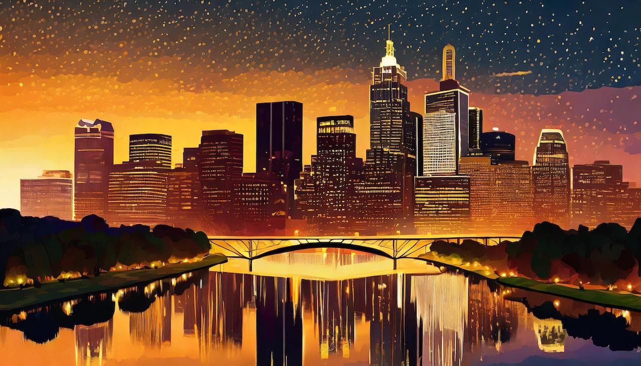 Austin real estate investments — decorative background